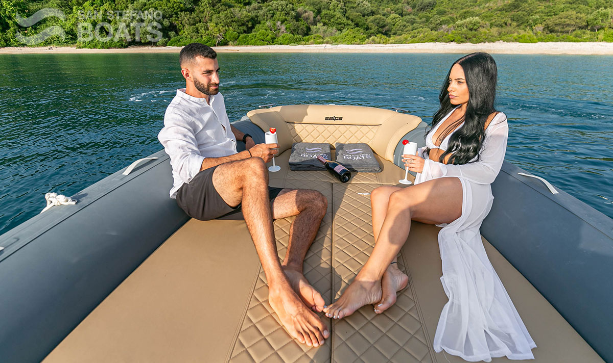 Lilibet 300 HP Luxury Rib 12 persons San Stefano Boats - Corfu Boat Hire - San Stefano NE - Avlaki - Kassiopi - Kalami