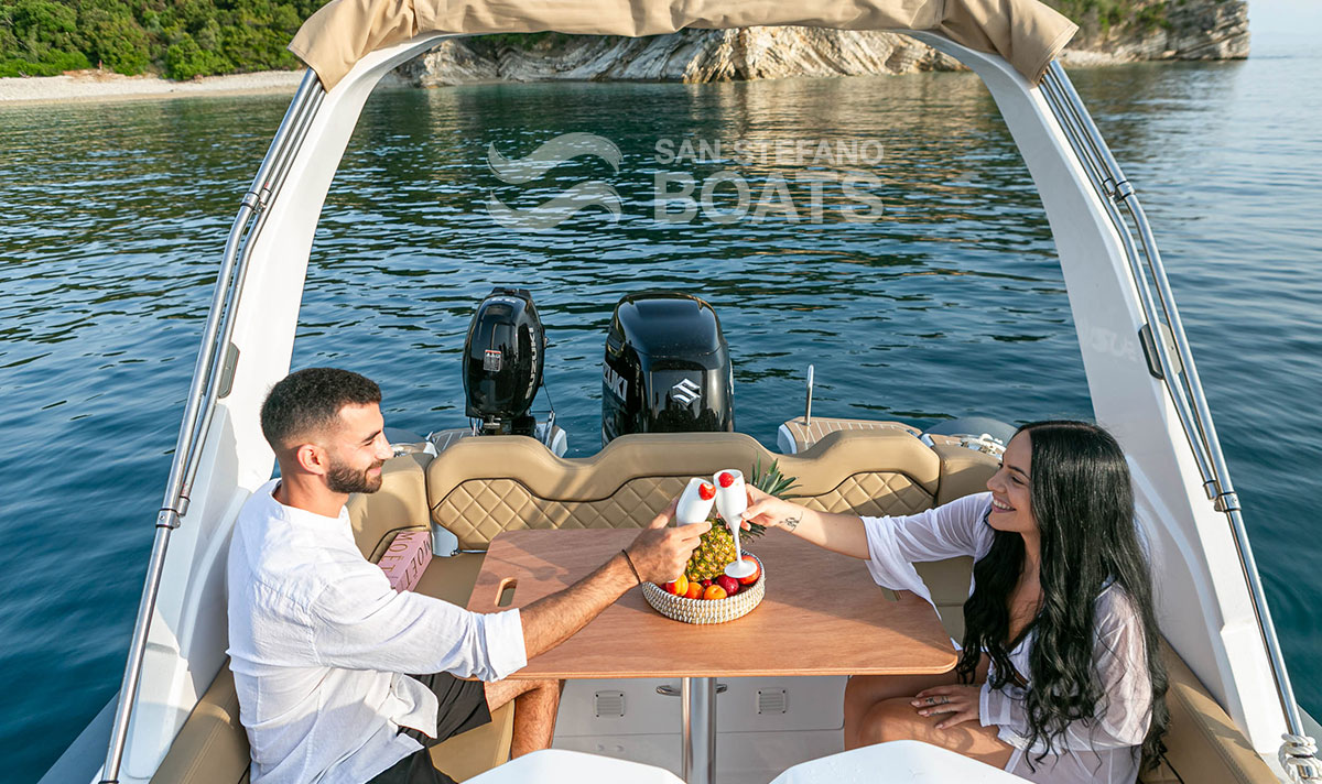 Lilibet 300 HP Luxury Rib 12 persons San Stefano Boats - Corfu Boat Hire - San Stefano NE - Avlaki - Kassiopi - Kalami