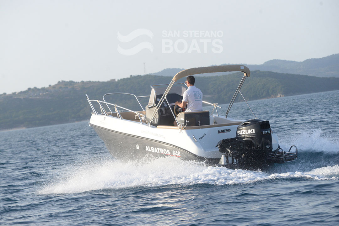 Maverick 175 HP Luxury 9 persons San Stefano Boats - Corfu Boat Hire - San Stefano NE - Avlaki - Kassiopi - Kalami