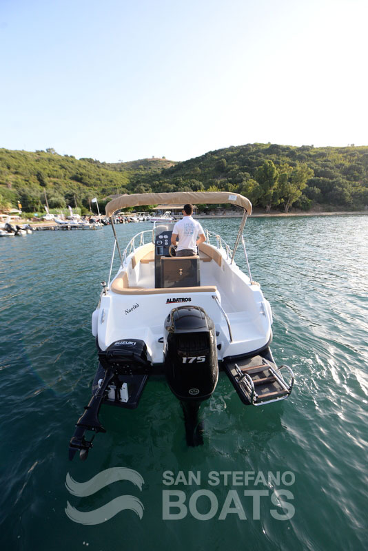 Maverick 175 HP Luxury 9 persons San Stefano Boats - Corfu Boat Hire - San Stefano NE - Avlaki - Kassiopi - Kalami