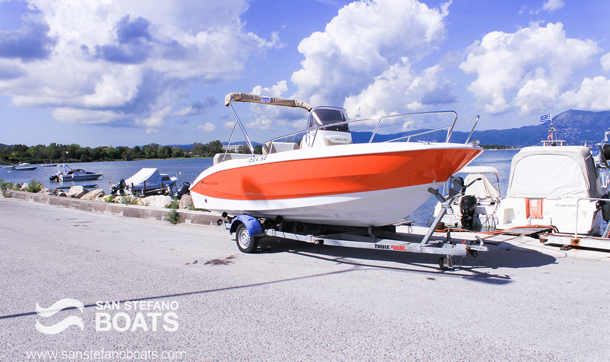 Orange Pearl 30 HP Deluxe 8 Pax - San Stefano Boats - Corfu Boat Hire