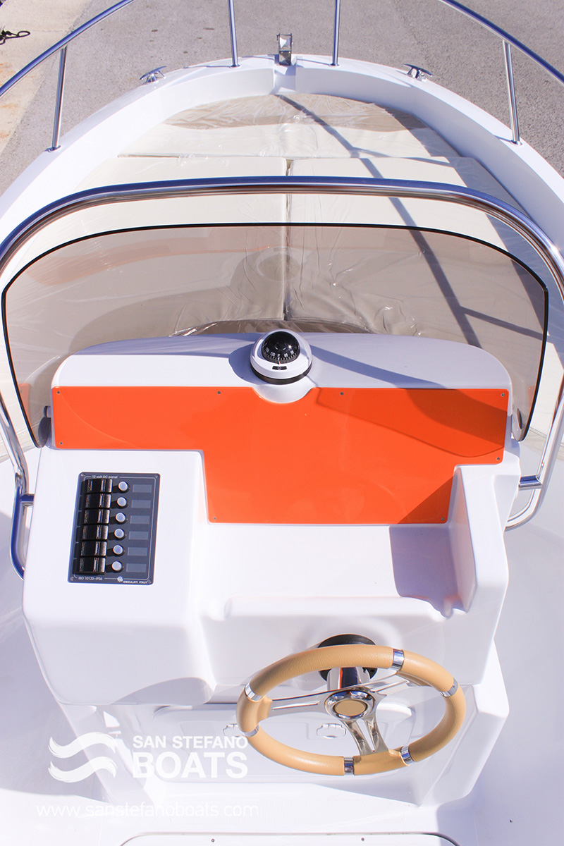 Orange Pearl 30 HP Deluxe 8 Pax - San Stefano Boats - Corfu Boat Hire