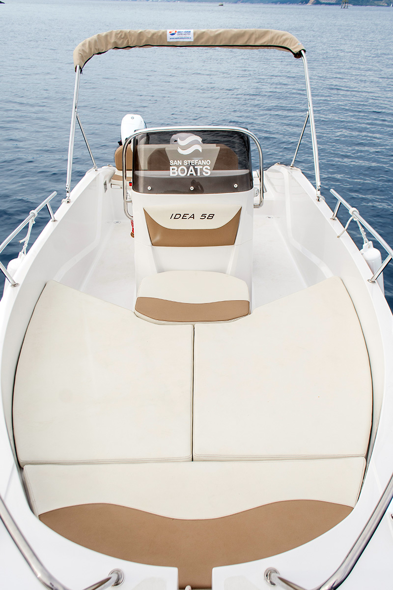 Orange Pearl 30 HP Deluxe 8 Pax - San Stefano Boats - Corfu Boat Hire