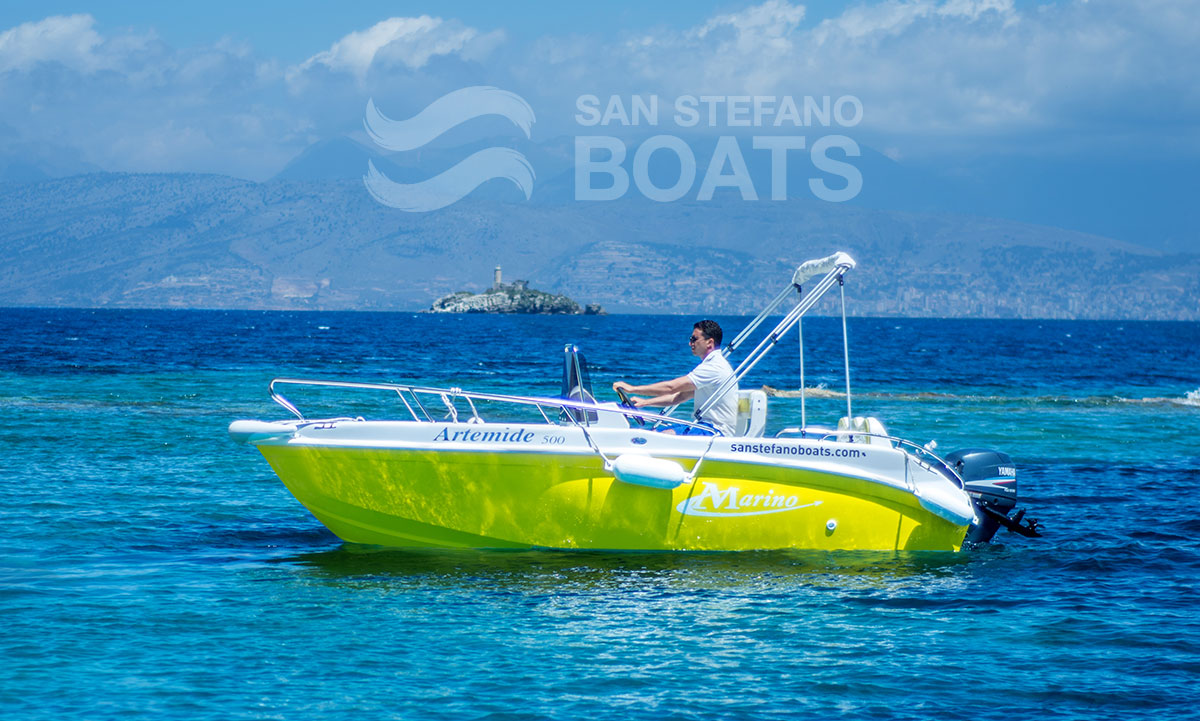 Sunshine 30 HP Deluxe 7 Pax - San Stefano Boats - Corfu Boat Hire